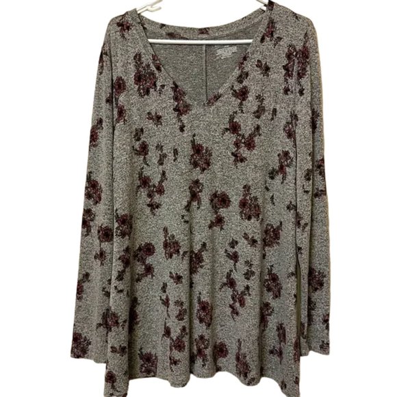 Lane Bryant Tops - Lane Bryant long sleeve tunic size 14/16 floral print - preowned condition